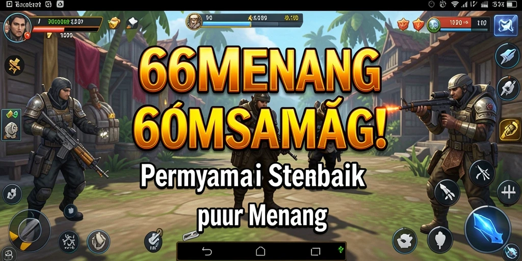 Tampilan gameplay strategis yang mendebarkan di 66MENANG.