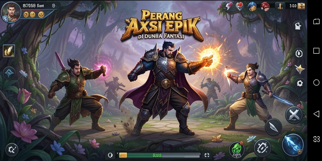 Screenshot gameplay dari aksi seru dalam 8768.