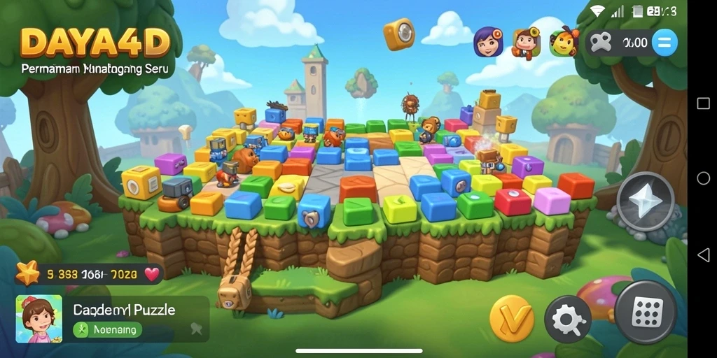Tampilan gameplay DAYA4D dengan teka-teki yang menarik.