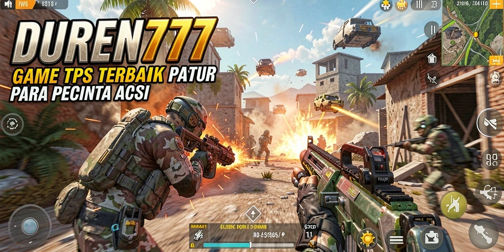 Menampilkan aksi intens dalam gameplay DUREN777.
