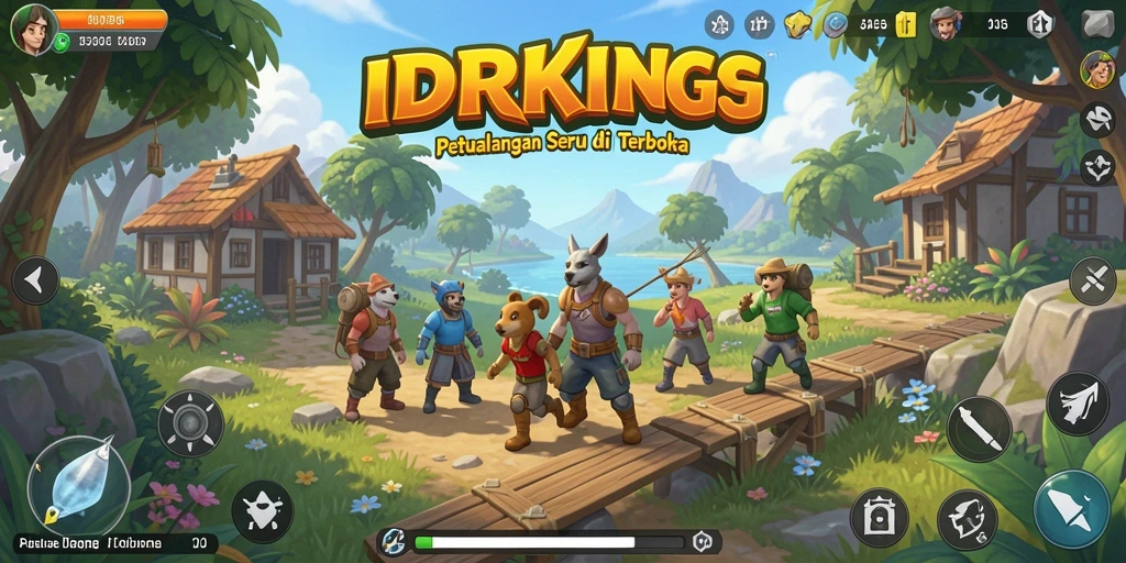 Tangkapan layar gameplay Open World yang menampilkan dunia yang luas dan interaksi karakter.
