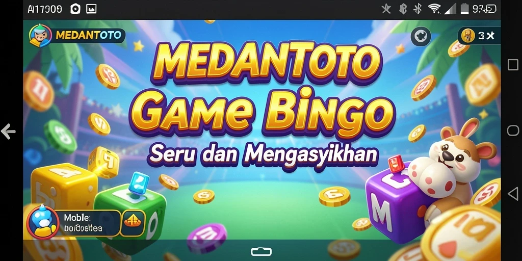 Screenshot MEDANTOTO menampilkan permainan Bingo yang seru dan interaktif.