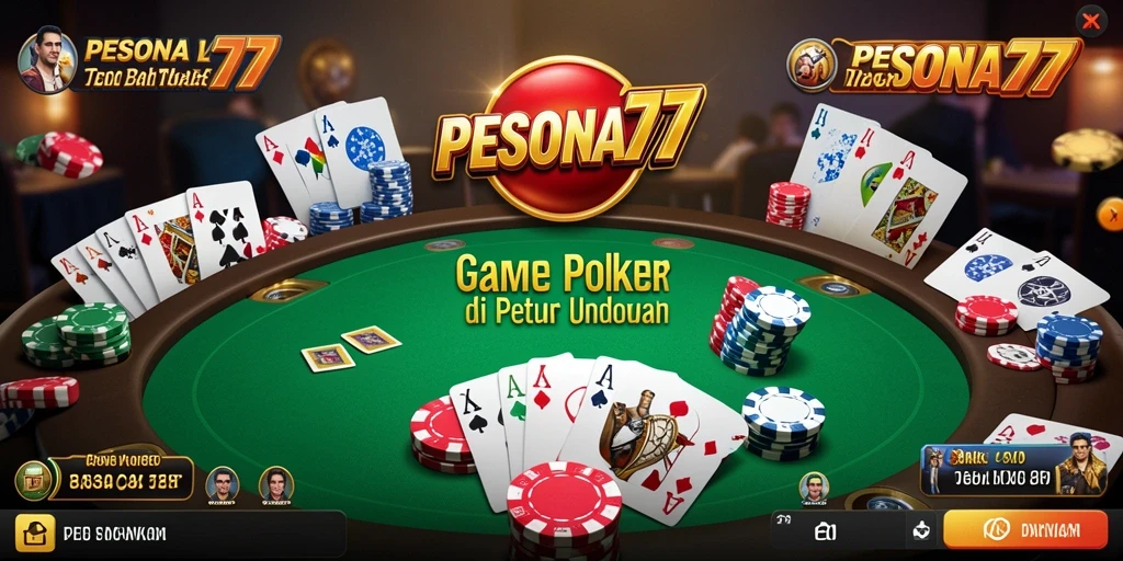 Gameplay PESONA77 yang seru dan menantang dalam permainan Poker.
