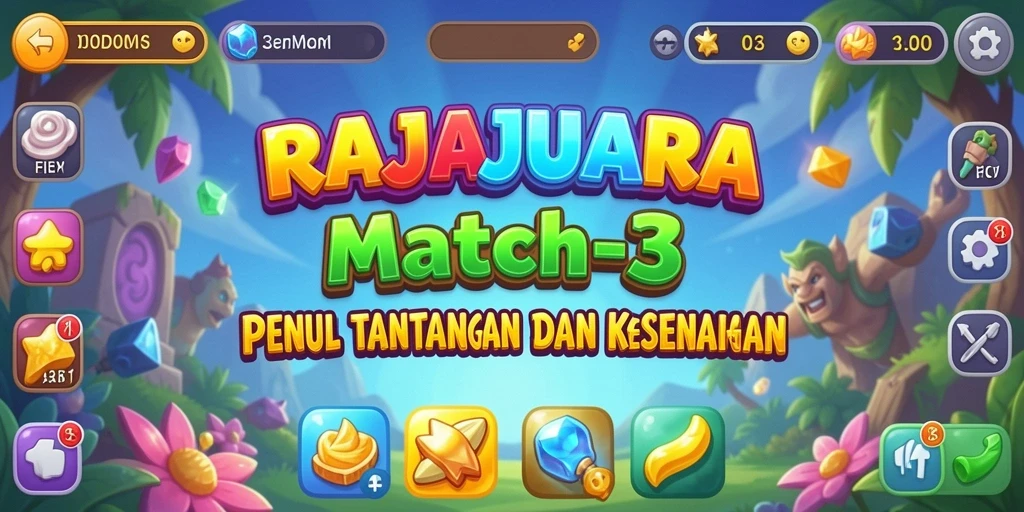 Gameplay seru dan penuh warna di RAJAJUARA.