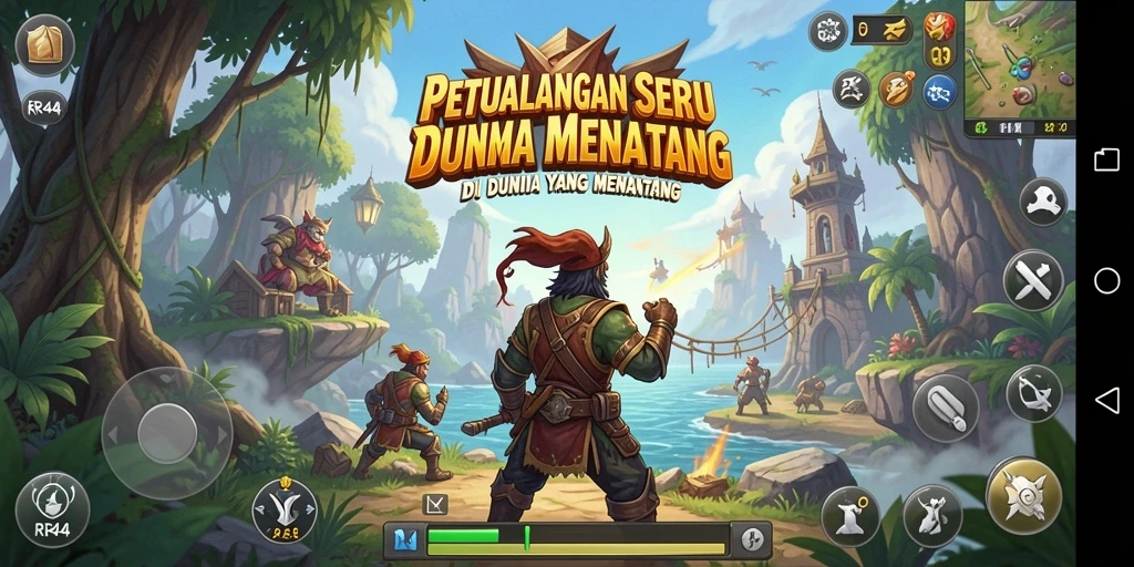 Gameplay RR44 menampilkan petualangan seru dan tantangan yang menarik.
