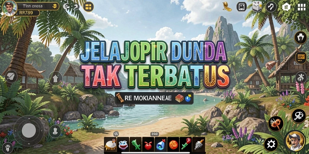 Tampilan gameplay dari dunia terbuka yang menakjubkan di RR789.