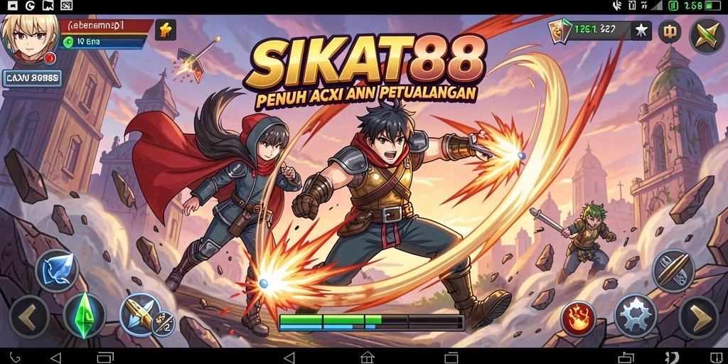 Tampilan gameplay seru dan karakter Anime yang menarik.