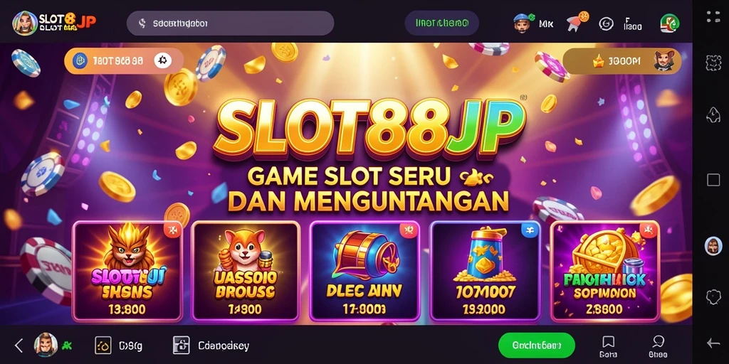 Tampilan menarik dari gameplay SLOT88JP yang menampilkan keseruan bermain.