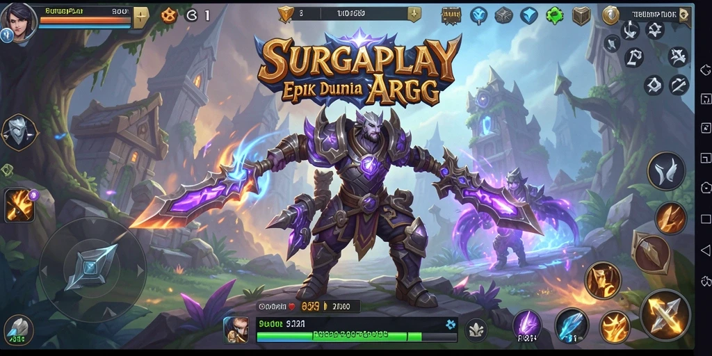 Tampilan gameplay seru dalam dunia petualangan ARPG.