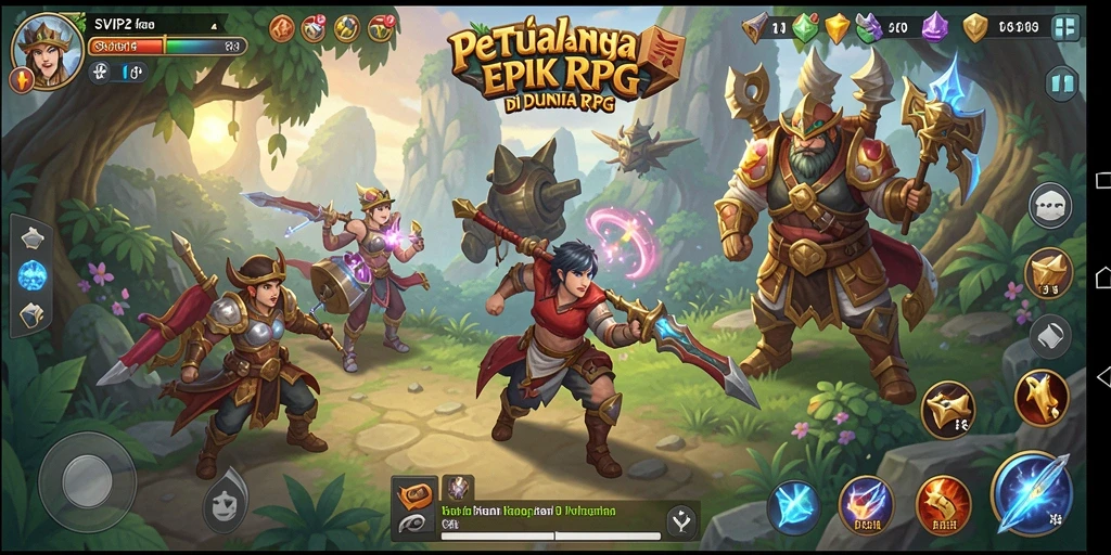 Tampilan gameplay menarik dari SVIP2 yang menunjukkan aksi RPG seru.